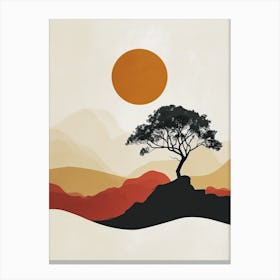 Lone Tree, Boho 1 Canvas Print