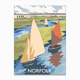 Norfolk Sailing 01 Canvas Print