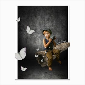 Papillon Canvas Print