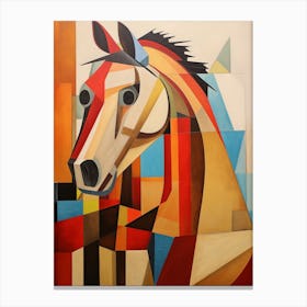 Horse Abstract Pop Art 8 Canvas Print