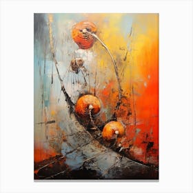 Snail Abstract Expressionism 3 Canvas Print