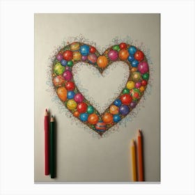 Easter Heart Canvas Print