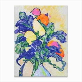 Turnip Fauvist vegetable Canvas Print