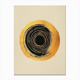 Gold Circle Canvas Print Canvas Print