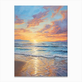 Sunset On The Beach 2 Canvas Print