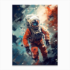 Expressive Astronaut Painting 2 Canvas Print