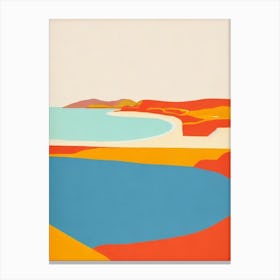 Putty Beach Australia Midcentury Canvas Print