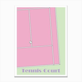 Tennis Court 1 Canvas Print