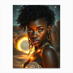 Afro-American Woman by A Portal Stampe su tela