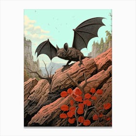 Kuhls Pipistrelle Bat Vintage Illustration 2 Canvas Print