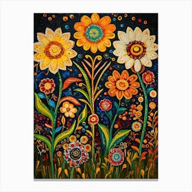 Flowers In The Garden 6 Canvas Print