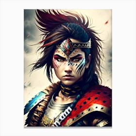 Warrior Girl Canvas Print