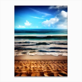 Sand On The Beach Canvas Print