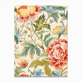 Floral Wallpaper 302 Canvas Print