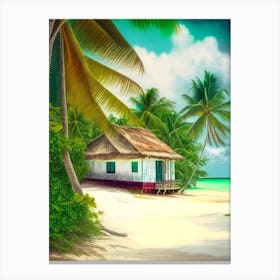 Little Corn Island Nicaragua Soft Colours Tropical Destination Canvas Print