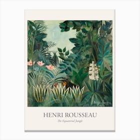 The Equatorial Jungle, Henri Rousseau Poster Canvas Print