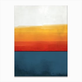 Sunset In The Sky, Minimalism 1 Canvas Print