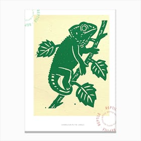 Chameleon In The Jungle Bold 1 Poster Canvas Print