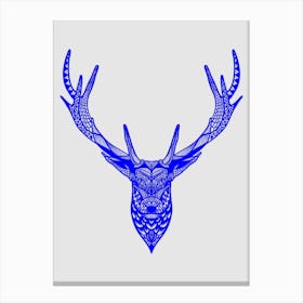 Deer Head Pattern Canvas Print