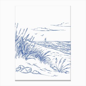 Sailing Sketch Canvas Print