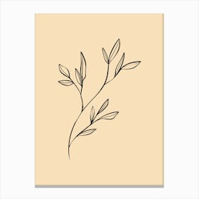 Illustration Of A Branch Canvas Print