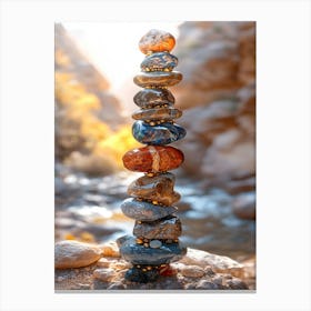 Stack Of Stones Canvas Print