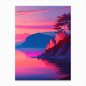 Lake Baikal Dreamy Sunset 2 Canvas Print