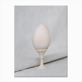 Egg On A Stand Canvas Print