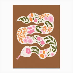 Flower Snake Canvas Print