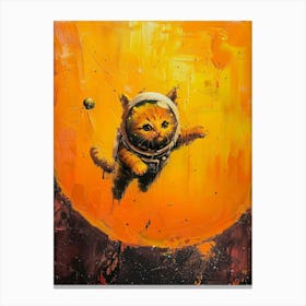 Cat In Space 6 Canvas Print