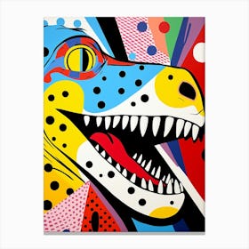 Pop Art Dinosaur 3 Canvas Print