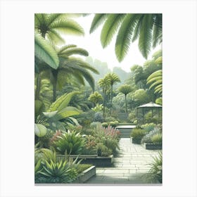 Tropical Garden Canvas Print