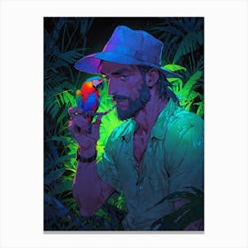 Default Draw Me A Macaw With A Detectives Pipe Pondering The M 3 Canvas Print