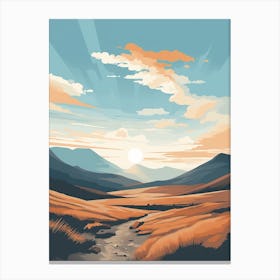 The Great Glen Way Scotland 2 Hiking Trail Landscape Canvas Print