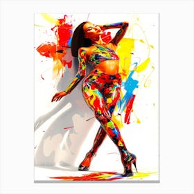 Fashion Model Figure - Top Model Queen Canvas Print