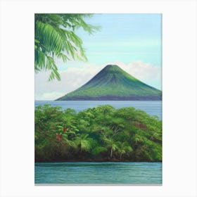 Isla De Ometepe Nicaragua Soft Colours Tropical Destination Canvas Print