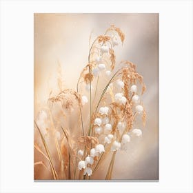 Boho Dried Flowers Lily Of The Valley 1 Canvas Print