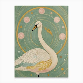 Pastel Swan's Grace Canvas Print