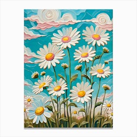 Daisies In The Sky 1 Canvas Print