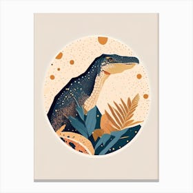 Eoraptor Terrazzo Style Dinosaur Canvas Print