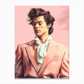 Harry Styles Illustration  6 Canvas Print