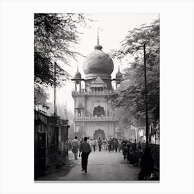 Ahmedabad, India, Black And White Old Photo 4 Canvas Print