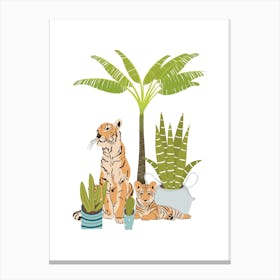 My Urban Jungle Cat 3 Canvas Print