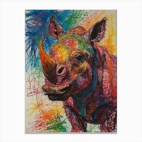 Rhino Canvas Print