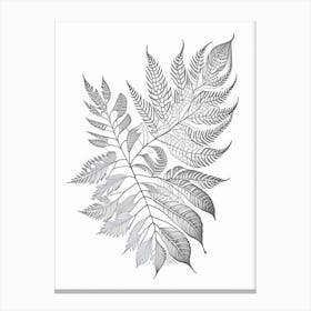 Leaf Pattern 2 Canvas Print