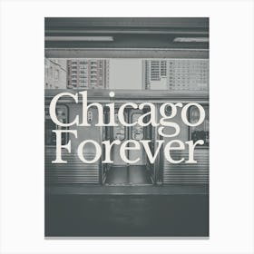 Chicago Black & White Photography Travel 1 Canvas Print