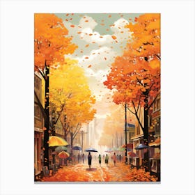 Manila In Autumn Fall Travel Art 1 Canvas Print