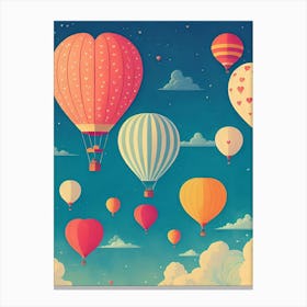 Hot Air Balloons In The Sky 2 Canvas Print