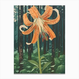 Lily Of The Forest 1 Canvas Print