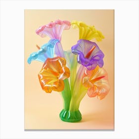 Dreamy Inflatable Flowers Peacock Flower 2 Canvas Print